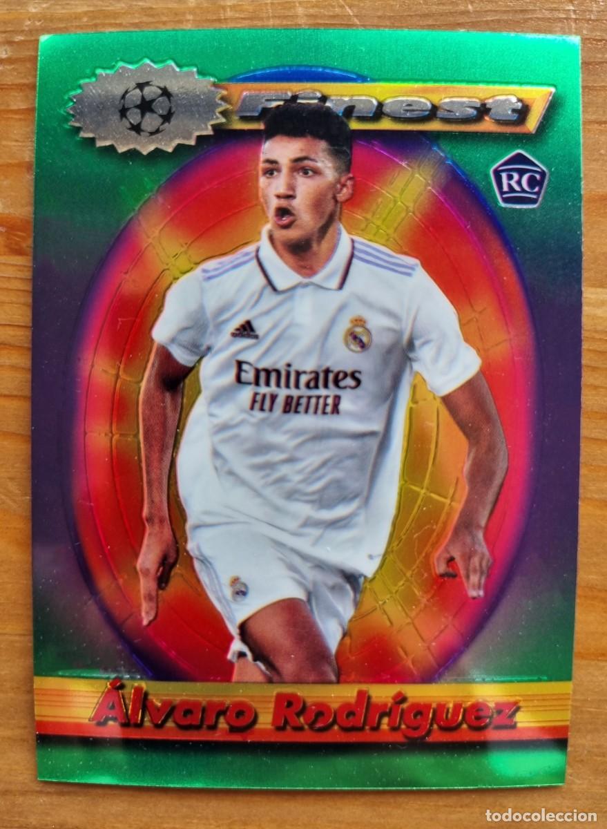 Cromos de f&uacute;tbol: 12 &Aacute;LVARO RODR&Iacute;GUEZ (Real Madrid CF). Topps FINEST Flashbacks UCC 2022 2023 22 23