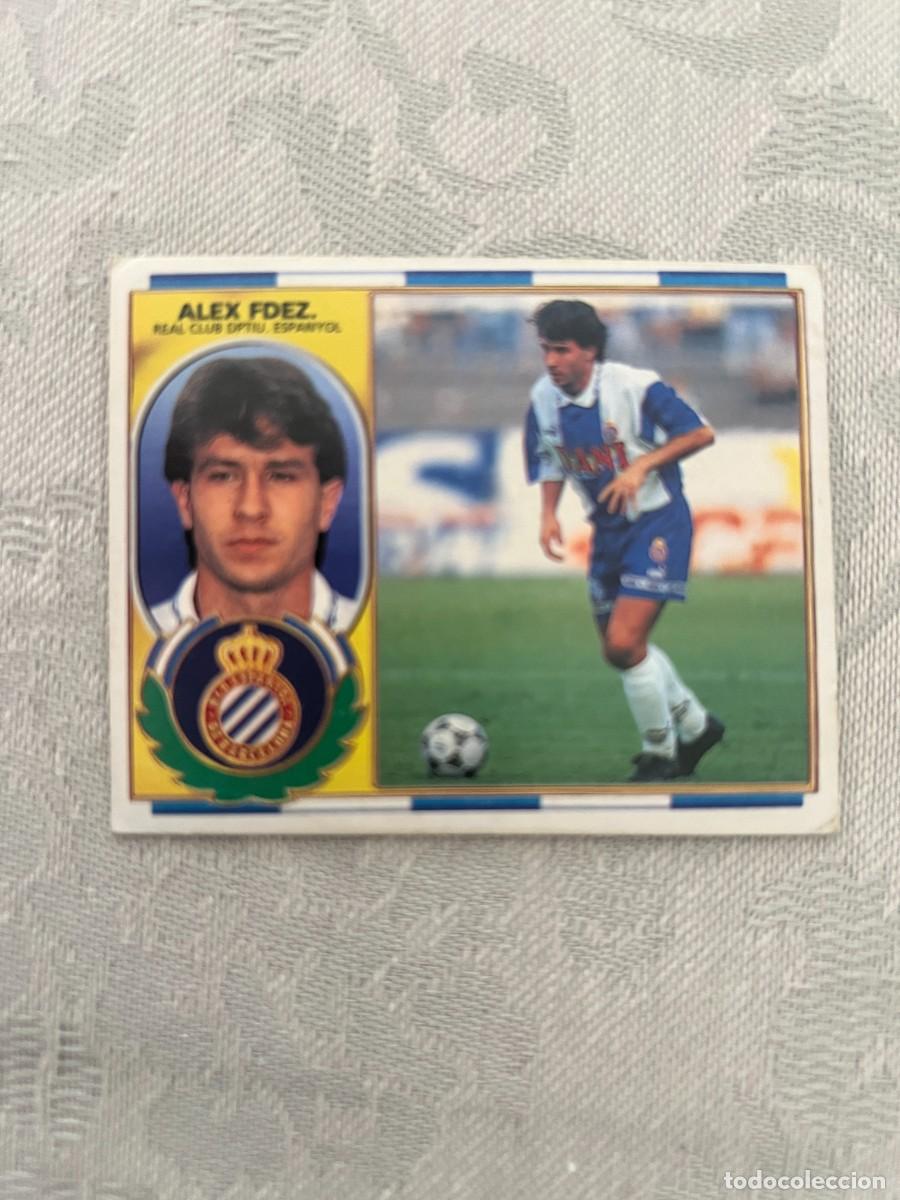 Cromos de f&uacute;tbol: ALEX FERNANDEZ ESPA&Ntilde;OL SIN PEGAR LIGA ESTE 1996 1997