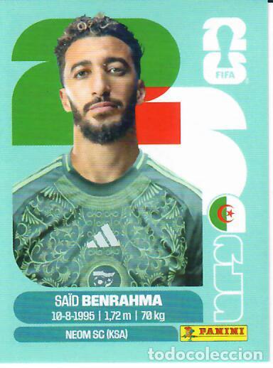 Cromos de f&uacute;tbol: CROMO PANINI MUNDIAL WORLD CUP 2026 - ALG16 ALG 16 - BENRAHMA - ARGELIA