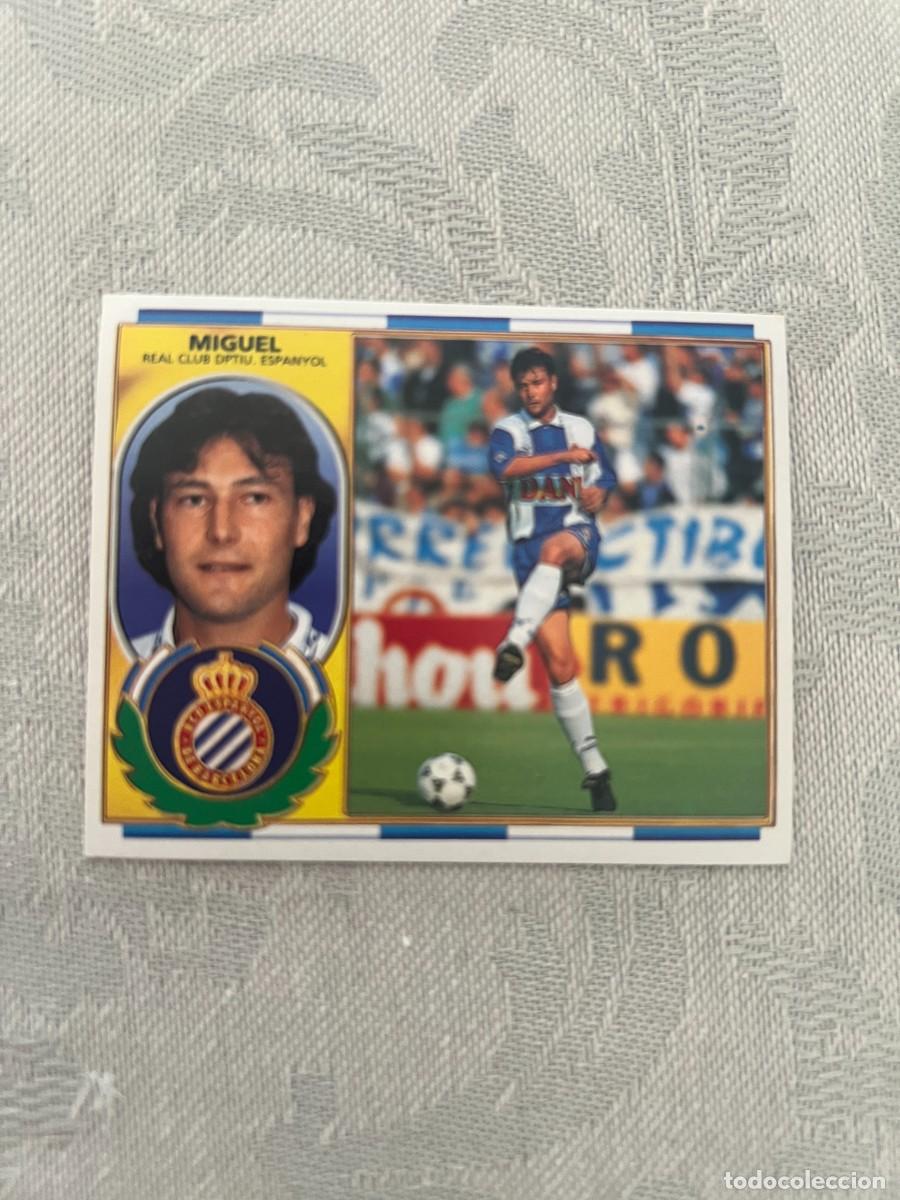 Cromos de f&uacute;tbol: MIGUEL ESPA&Ntilde;OL SIN PEGAR LIGA ESTE 1996 1997
