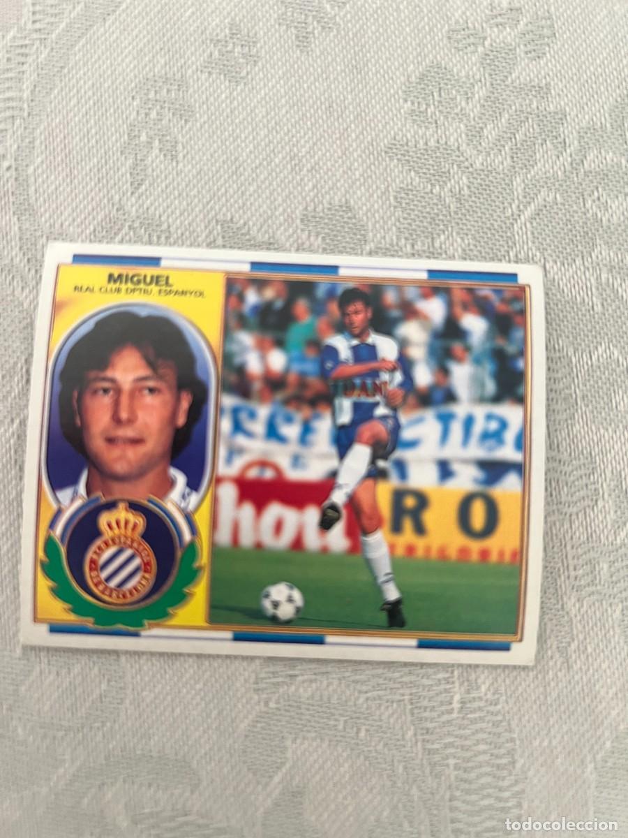 Cromos de f&uacute;tbol: MIGUEL ESPA&Ntilde;OL SIN PEGAR LIGA ESTE 1996 1997