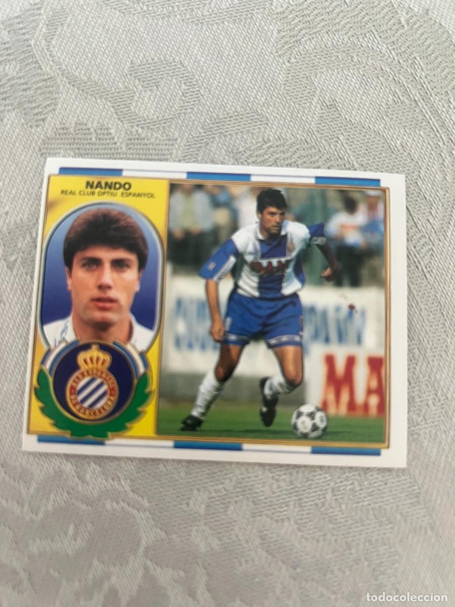 Cromos de f&uacute;tbol: NANDO ESPA&Ntilde;OL SIN PEGAR LIGA ESTE 1996 1997