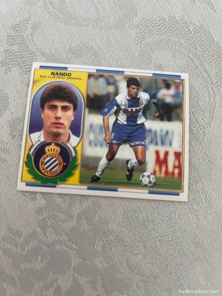 Cromos de f&uacute;tbol: NANDO ESPA&Ntilde;OL SIN PEGAR LIGA ESTE 1996 1997