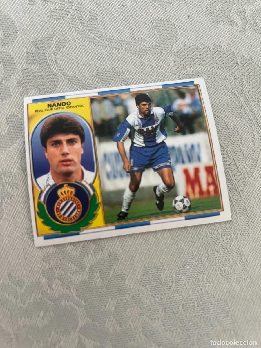 Cromos de f&uacute;tbol: NANDO ESPA&Ntilde;OL SIN PEGAR LIGA ESTE 1996 1997