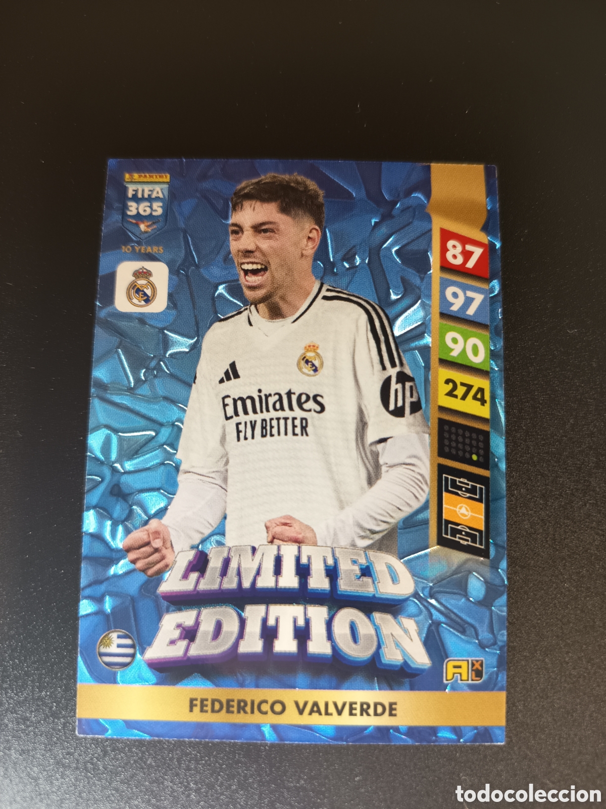Cromos de f&uacute;tbol: VALVERDE REAL MADRID LIMITED EDITION PANINI ADRENALYN FIFA 365 2024-25 2024 2025