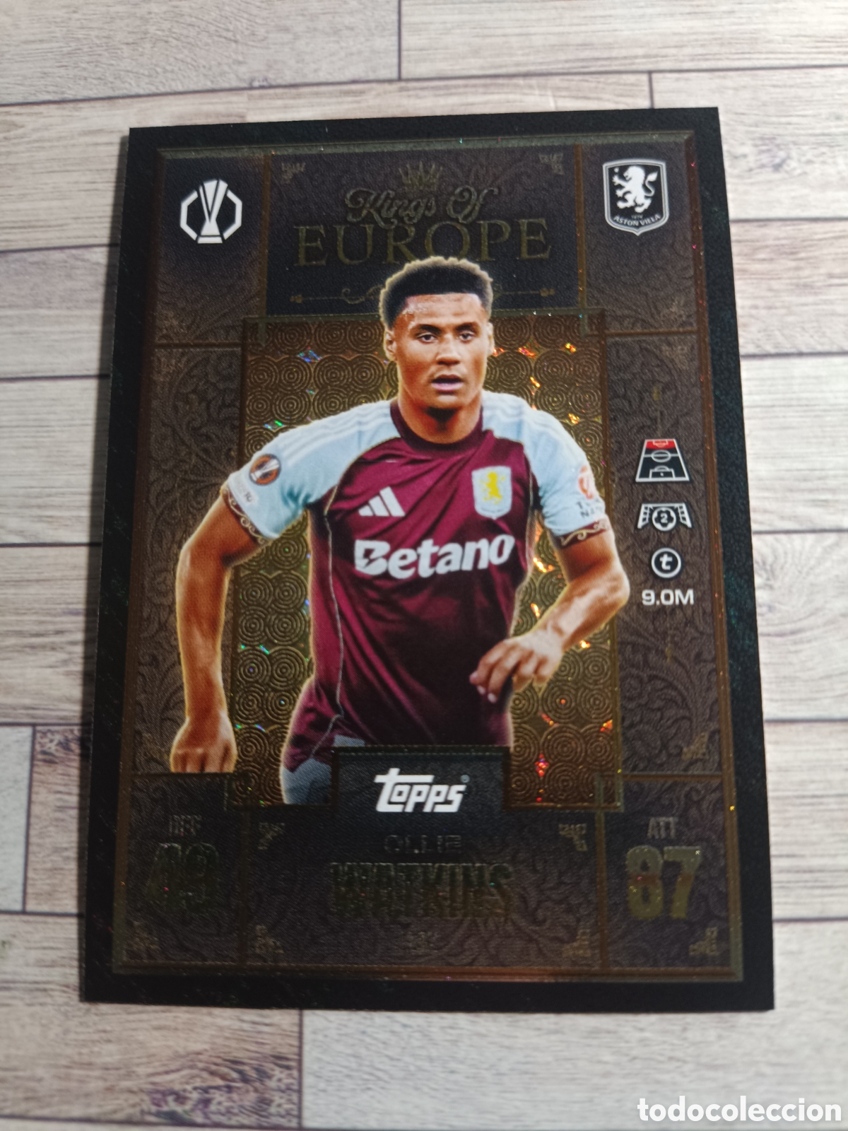 Fu&szlig;ball-Sticker: 232 OLLIE WATKINS ASTON VILLA KINGS OF EUROPE MATCH ATTAX EXTRA CHAMPIONS 2025 2026 TOPPS 25 26