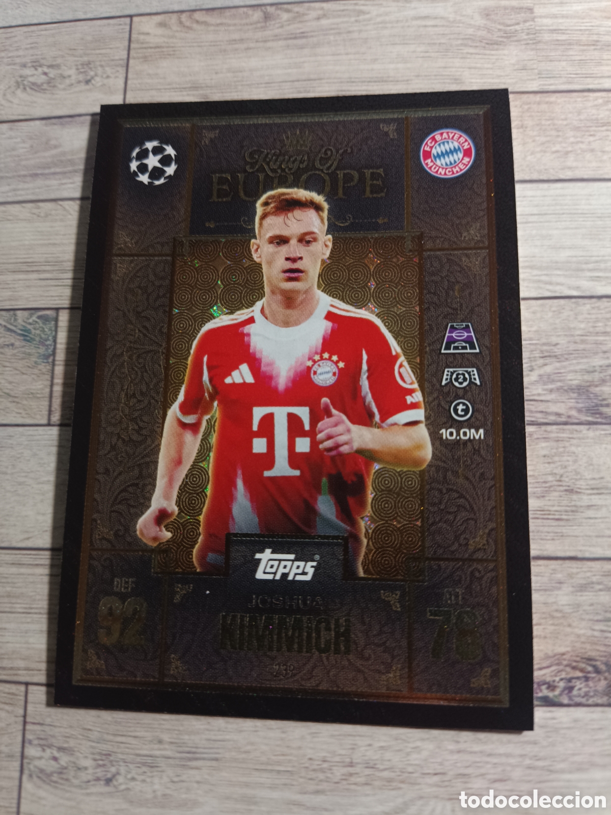 Cromos de f&uacute;tbol: 239 JOSHUA KIMMICH BAYERN MUNICH KINGS OF EUROPE MATCH ATTAX EXTRA CHAMPIONS 2025 2026 TOPPS 25 26