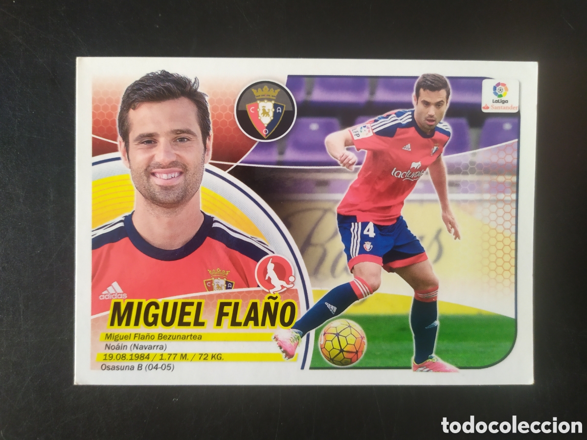 Cromos de f&uacute;tbol: Liga este 2016 2017 16 17 panini Miguel Fla&ntilde;o n&deg; 5 Osasuna