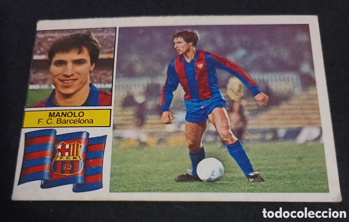 Cromos de f&uacute;tbol: Cromo Manolo F. C. Barcelona Liga 82 83 1982 1983 Ediciones Este sin pegar nunca pegado