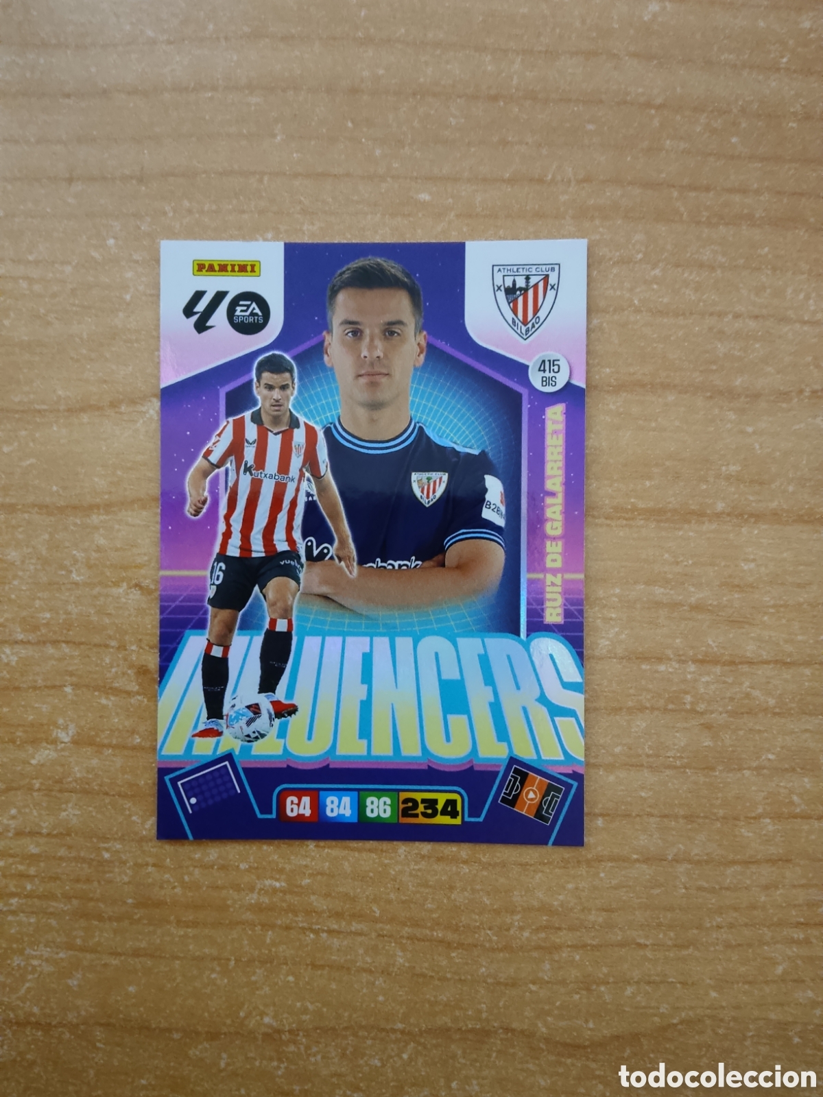 Cromos de f&uacute;tbol: 415 BIS RUIZ DE GALARRETA INFLUENCERS ATHLETIC CLUB ADRENALYN XL LIGA 2025 2026