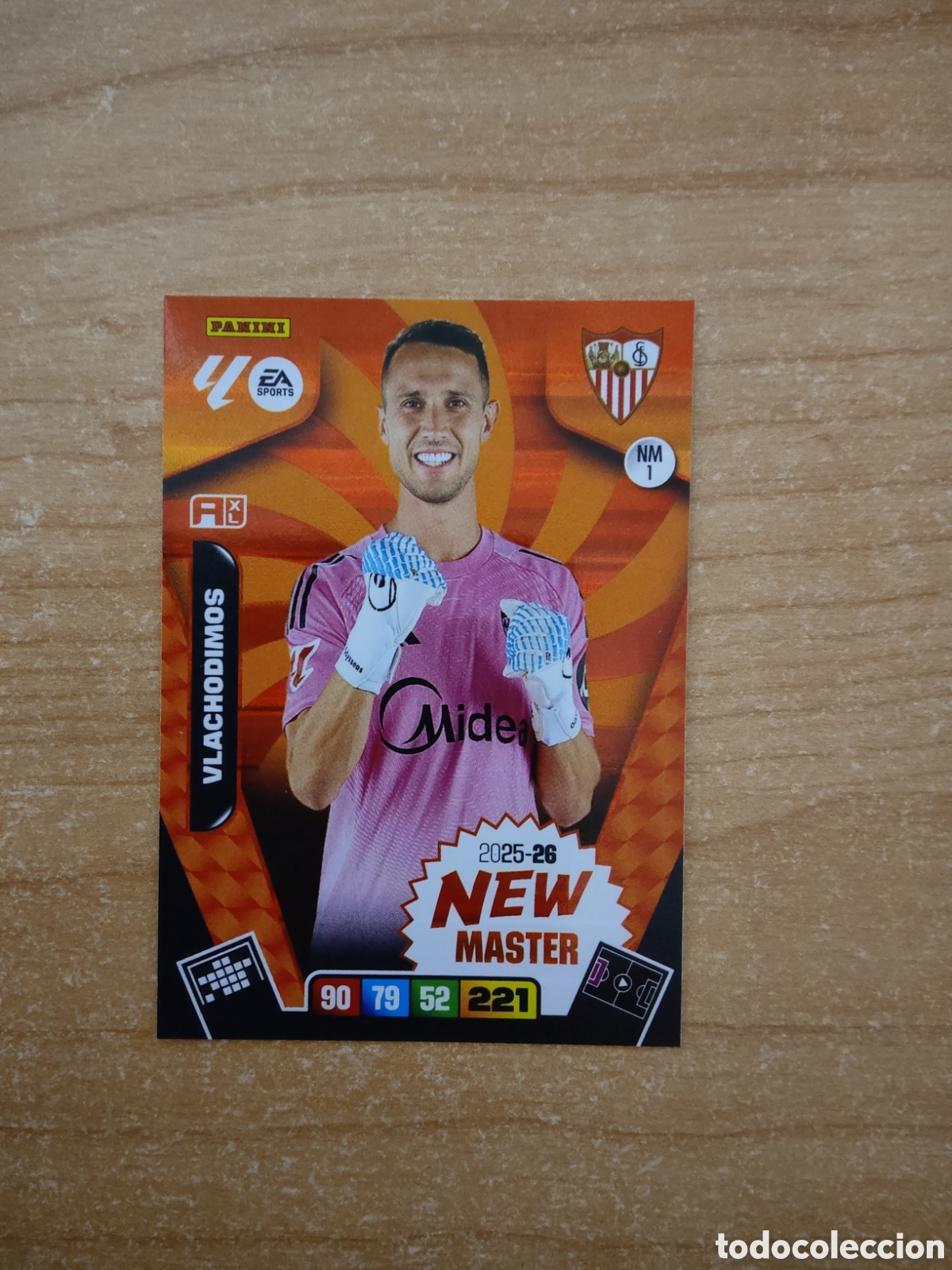 Cromos de f&uacute;tbol: 1 NEW MASTER VLACHODIMOS SEVILLA ADRENALYN XL LIGA 2025 2026
