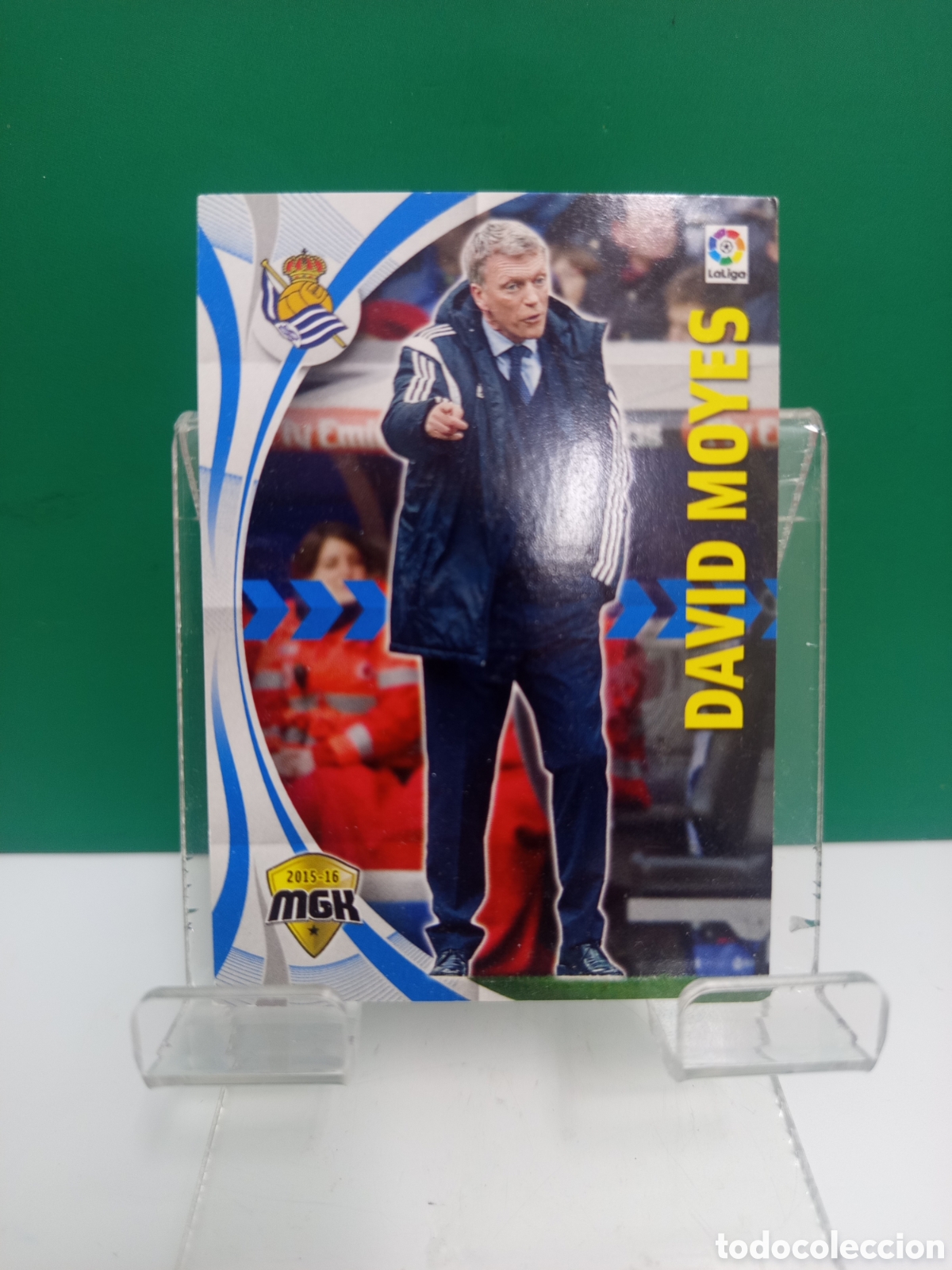 Figurine di Calcio: ❇️ CROMO ⚽ DAVID MOYES REAL SOCIEDAD TEMPORADA 15 16 2015 2016 MEGACRACKS MGKS PANINI ❇️