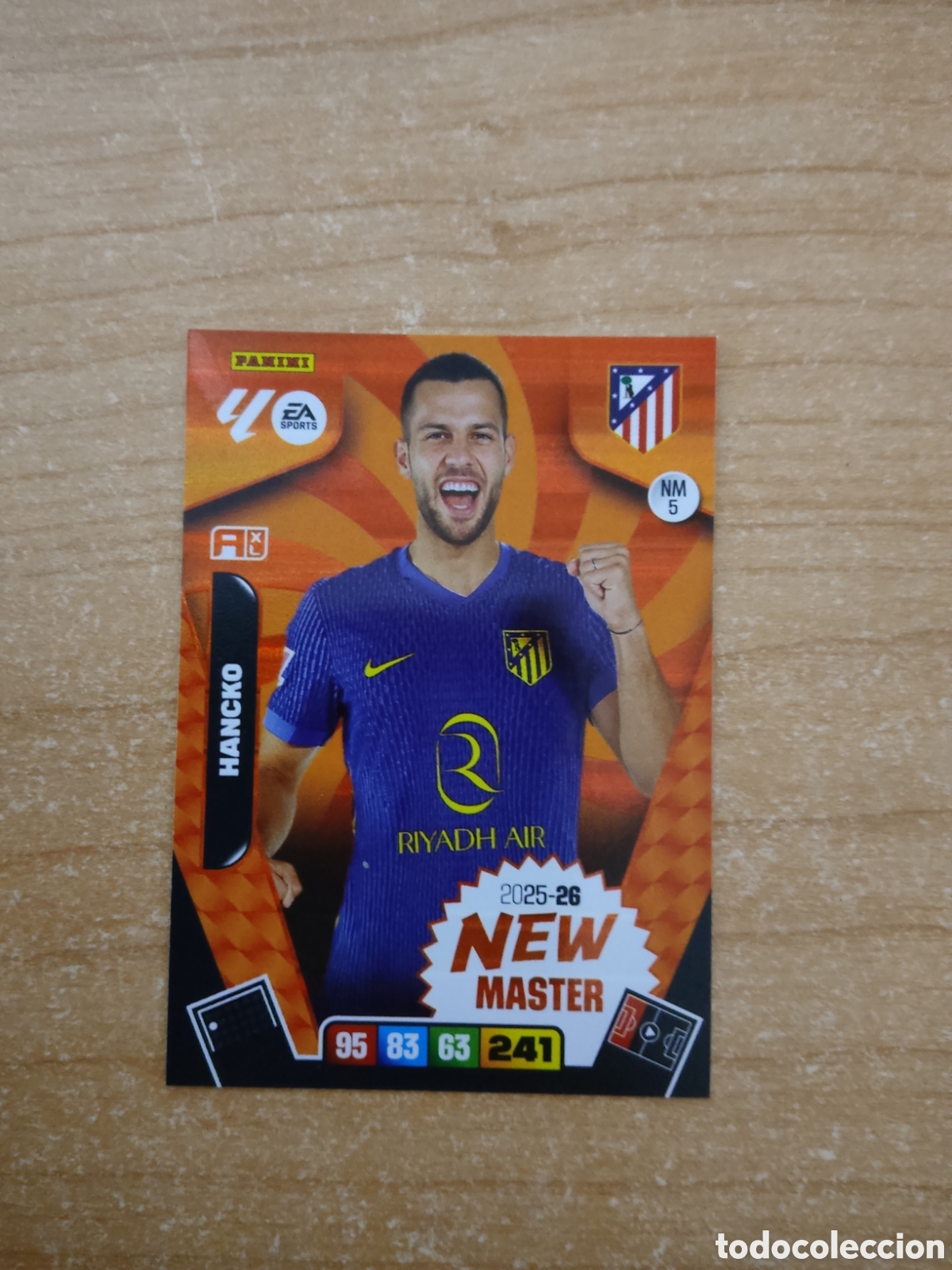 Cromos de f&uacute;tbol: 5 NEW MASTER HANCKO ATLETICO MADRID ADRENALYN XL LIGA 2025 2026