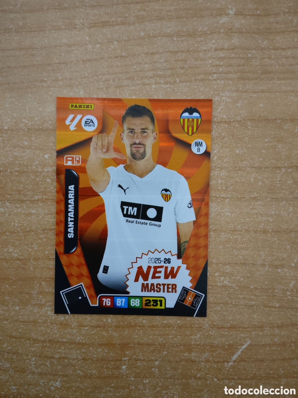 Cromos de f&uacute;tbol: 8 NEW MASTER SANTAMARIA VALENCIA ADRENALYN XL LIGA 2025 2026