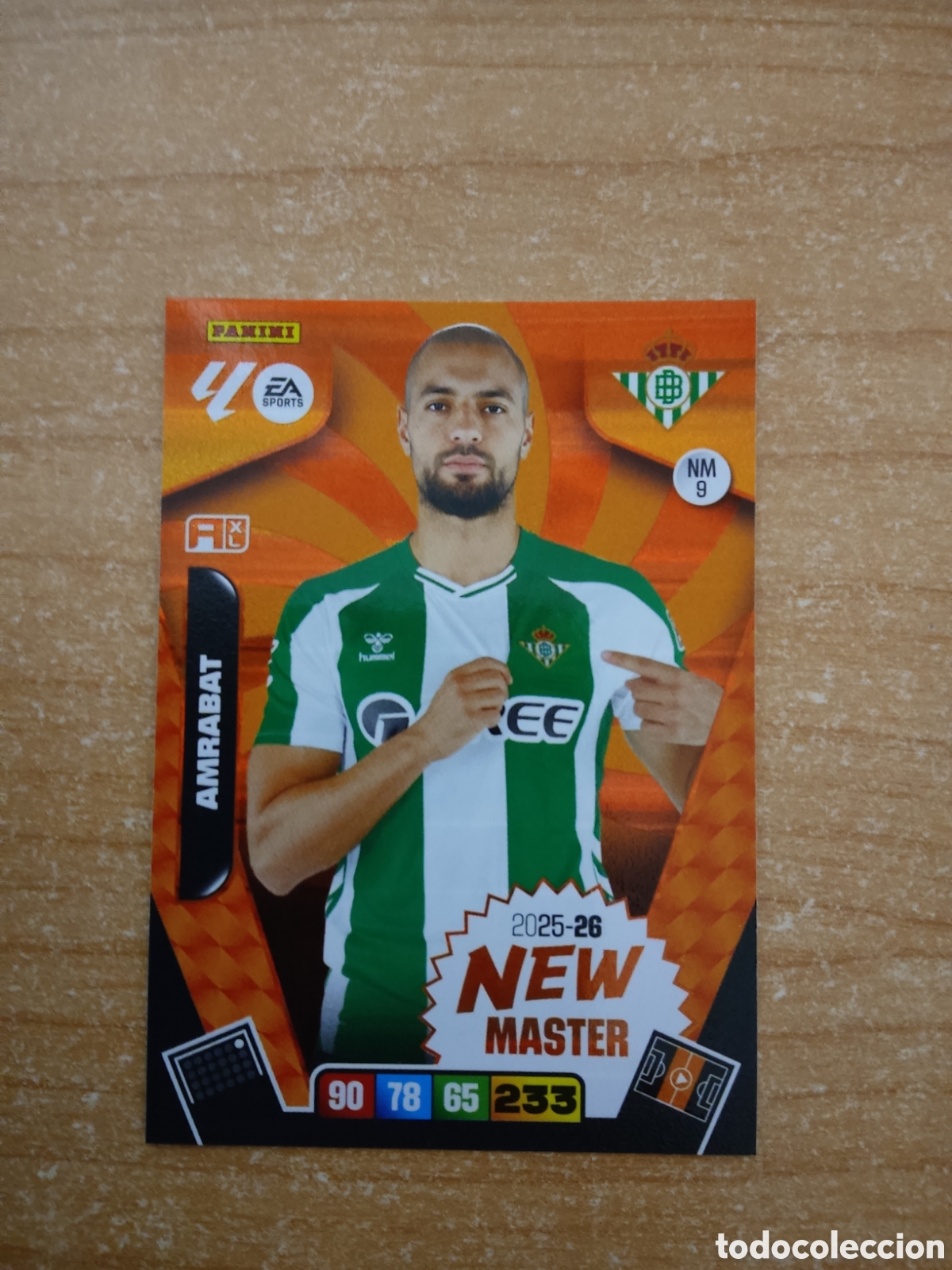 Cromos de f&uacute;tbol: 9 NEW MASTER AMRABAT REAL BETIS ADRENALYN XL LIGA 2025 2026