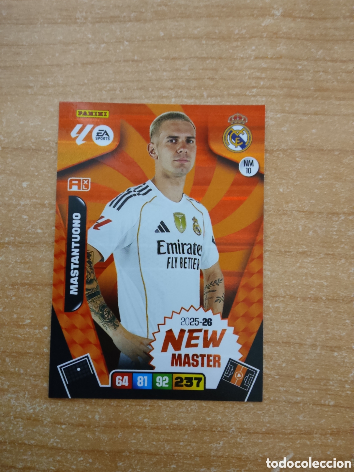 Cromos de f&uacute;tbol: 10 NEW MASTER MASTANTUONO REAL MADRID ADRENALYN XL LIGA 2025 2026