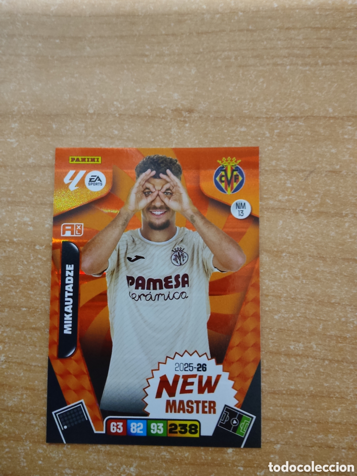 Cromos de f&uacute;tbol: 13 NEW MASTER MIKAUTADZE VILLARREAL ADRENALYN XL LIGA 2025 2026