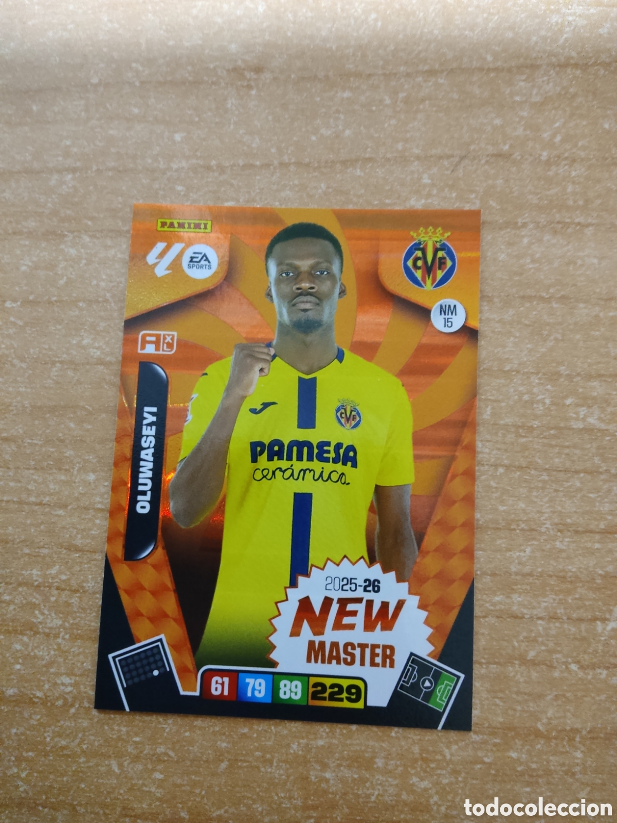 Cromos de f&uacute;tbol: 15 NEW MASTER OLUWASEYI VILLARREAL ADRENALYN XL LIGA 2025 2026