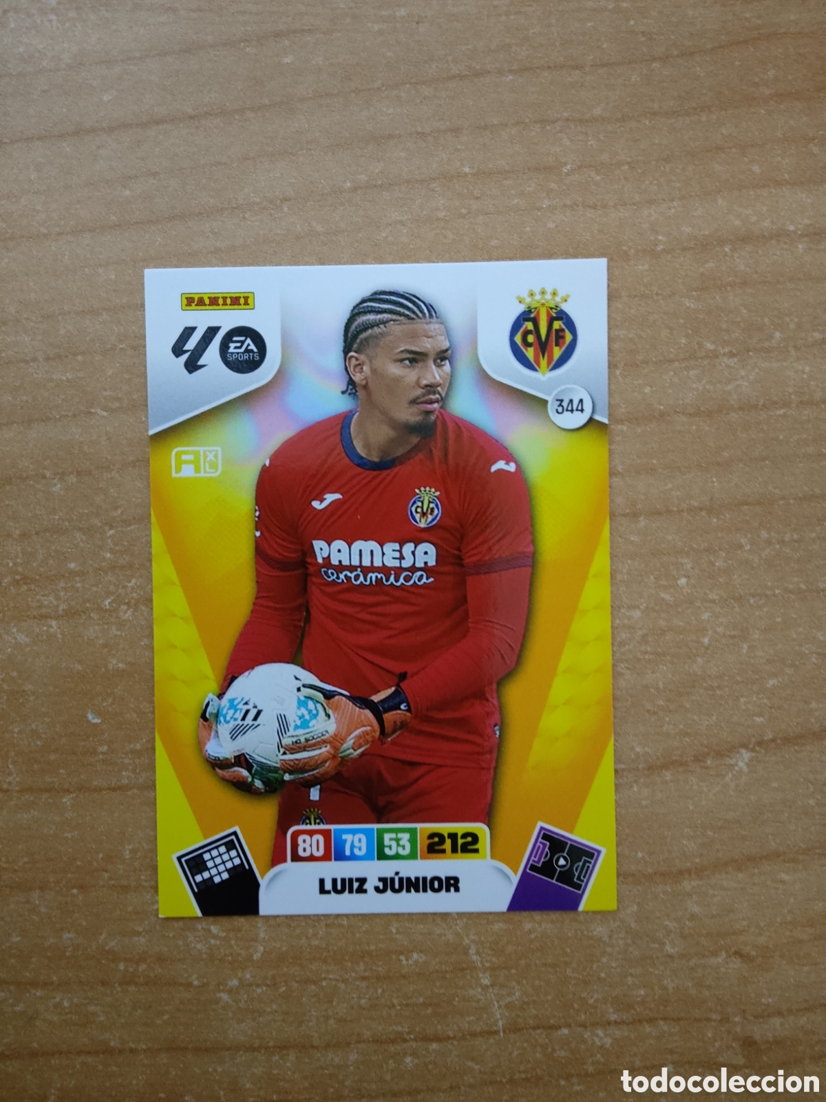 Cromos de f&uacute;tbol: 344 LUIZ JUNIOR VILLARREAL ADRENALYN XL LIGA 2025 2026