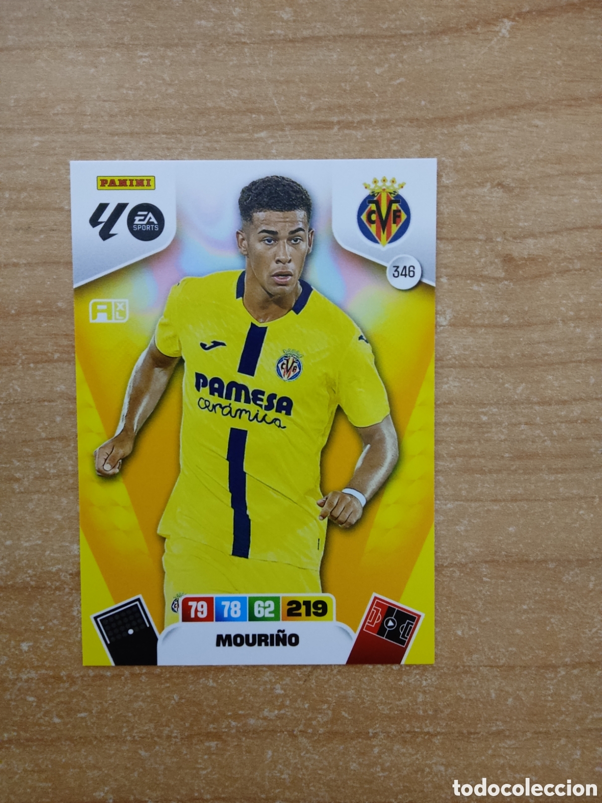 Cromos de f&uacute;tbol: 346 MOURI&Ntilde;O VILLARREAL ADRENALYN XL LIGA 2025 2026