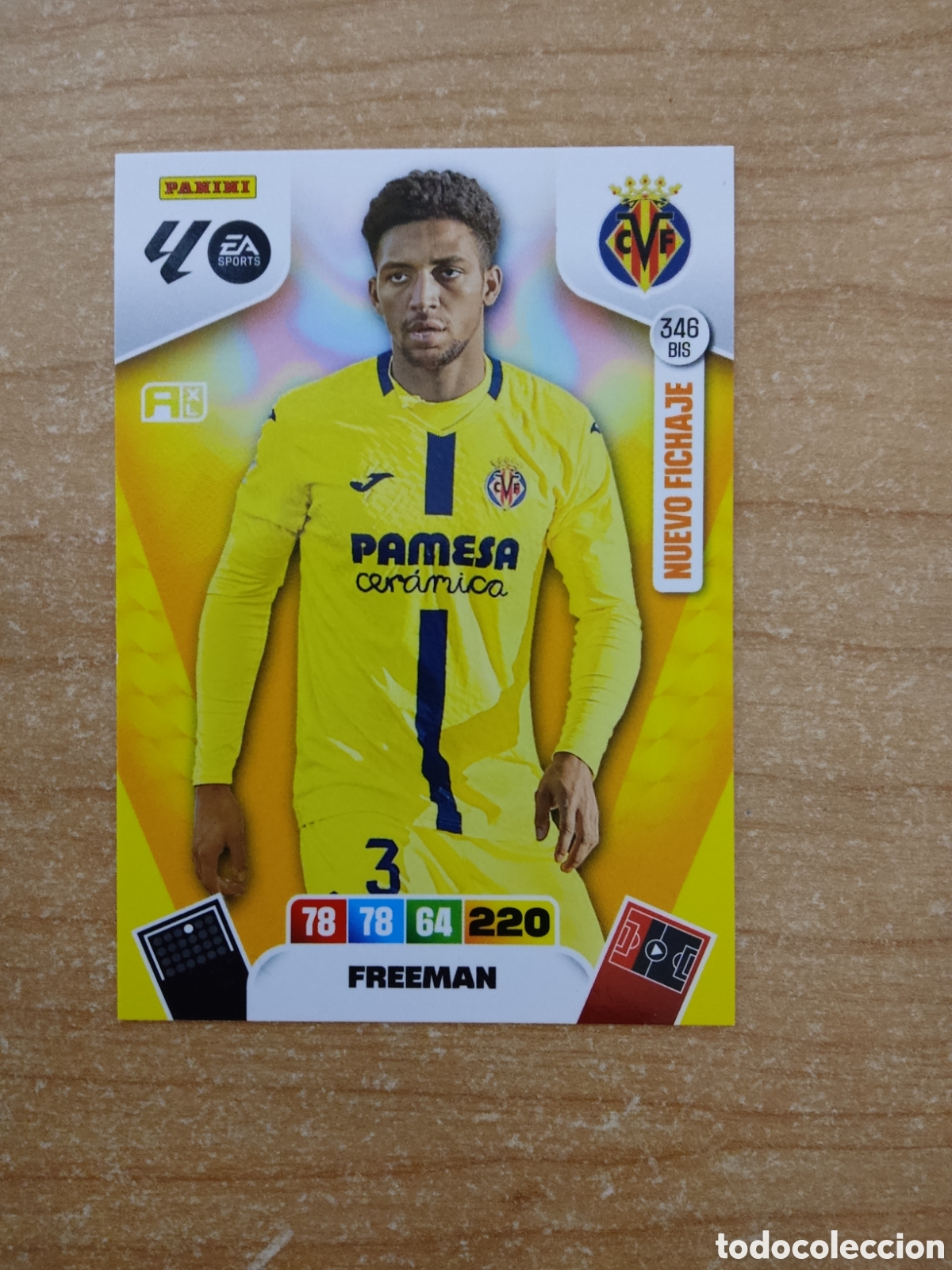 Cromos de f&uacute;tbol: 346 BIS NUEVO FICHAJE FREEMAN VILLARREAL ADRENALYN XL LIGA 2025 2026