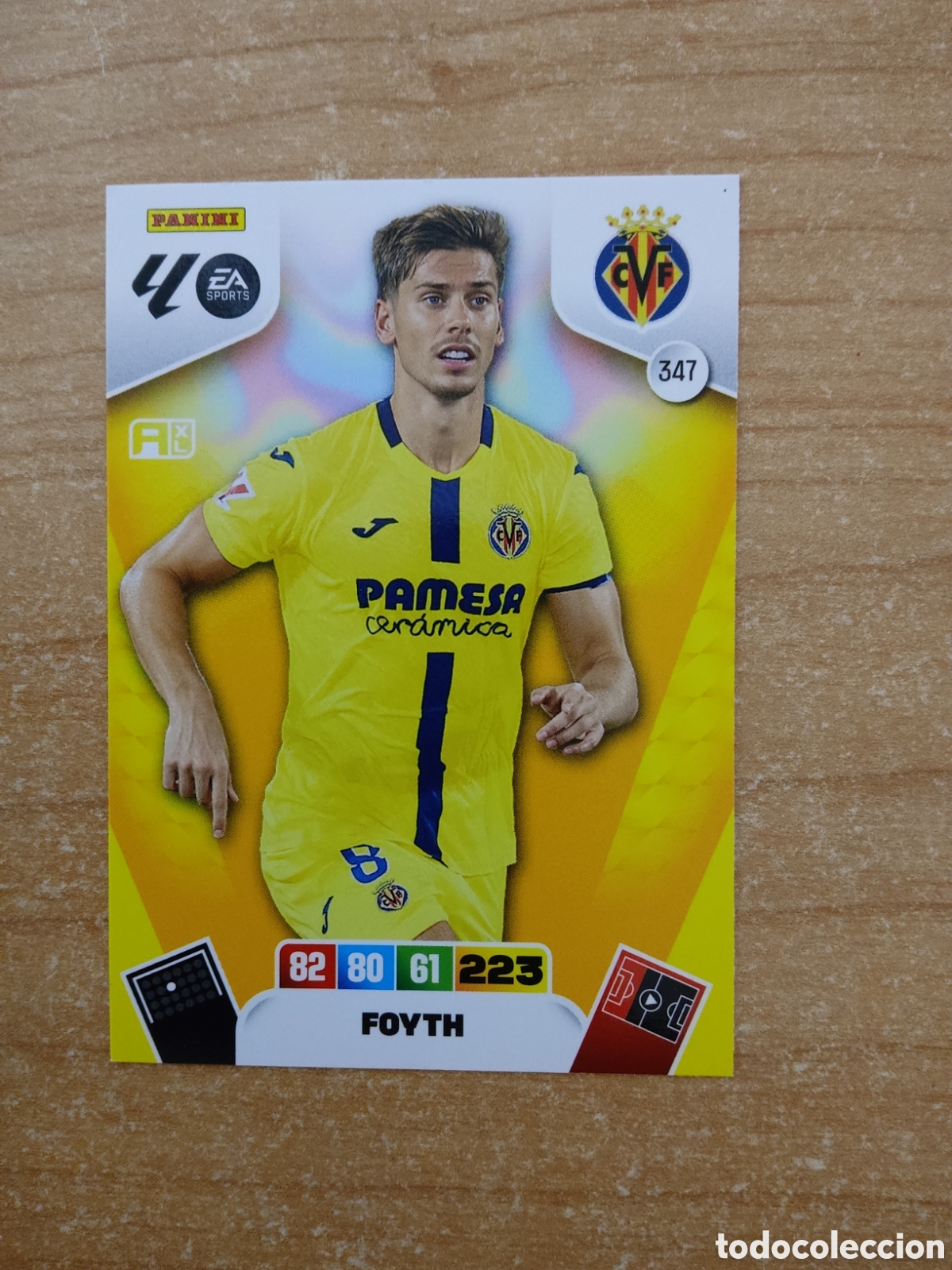 Cromos de f&uacute;tbol: 347 FOYTH VILLARREAL ADRENALYN XL LIGA 2025 2026