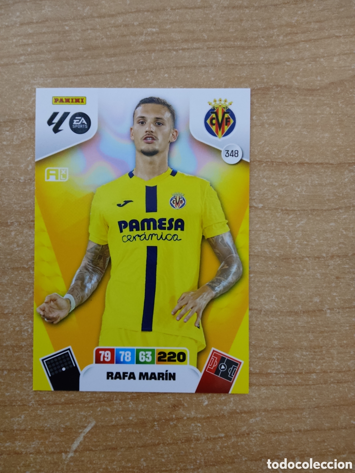 Cromos de f&uacute;tbol: 348 RAFA MARIN VILLARREAL ADRENALYN XL LIGA 2025 2026