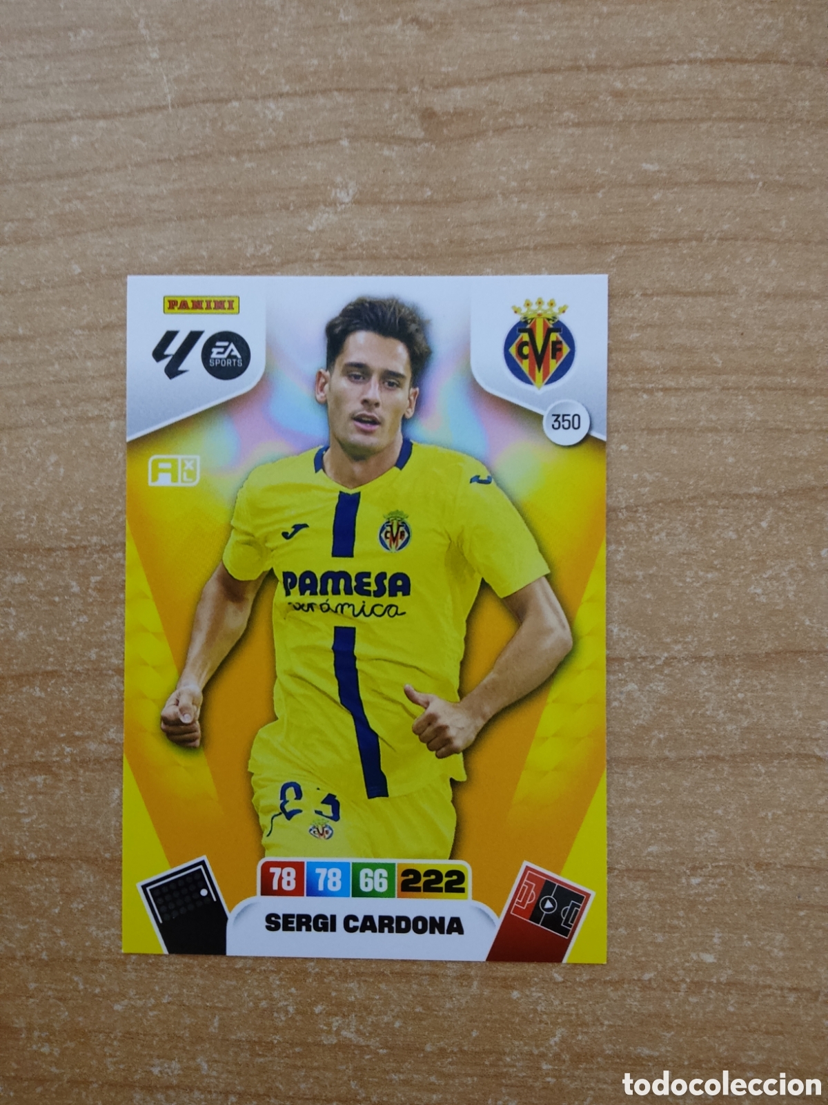 Cromos de f&uacute;tbol: 350 SERGI CARDONA VILLARREAL ADRENALYN XL LIGA 2025 2026