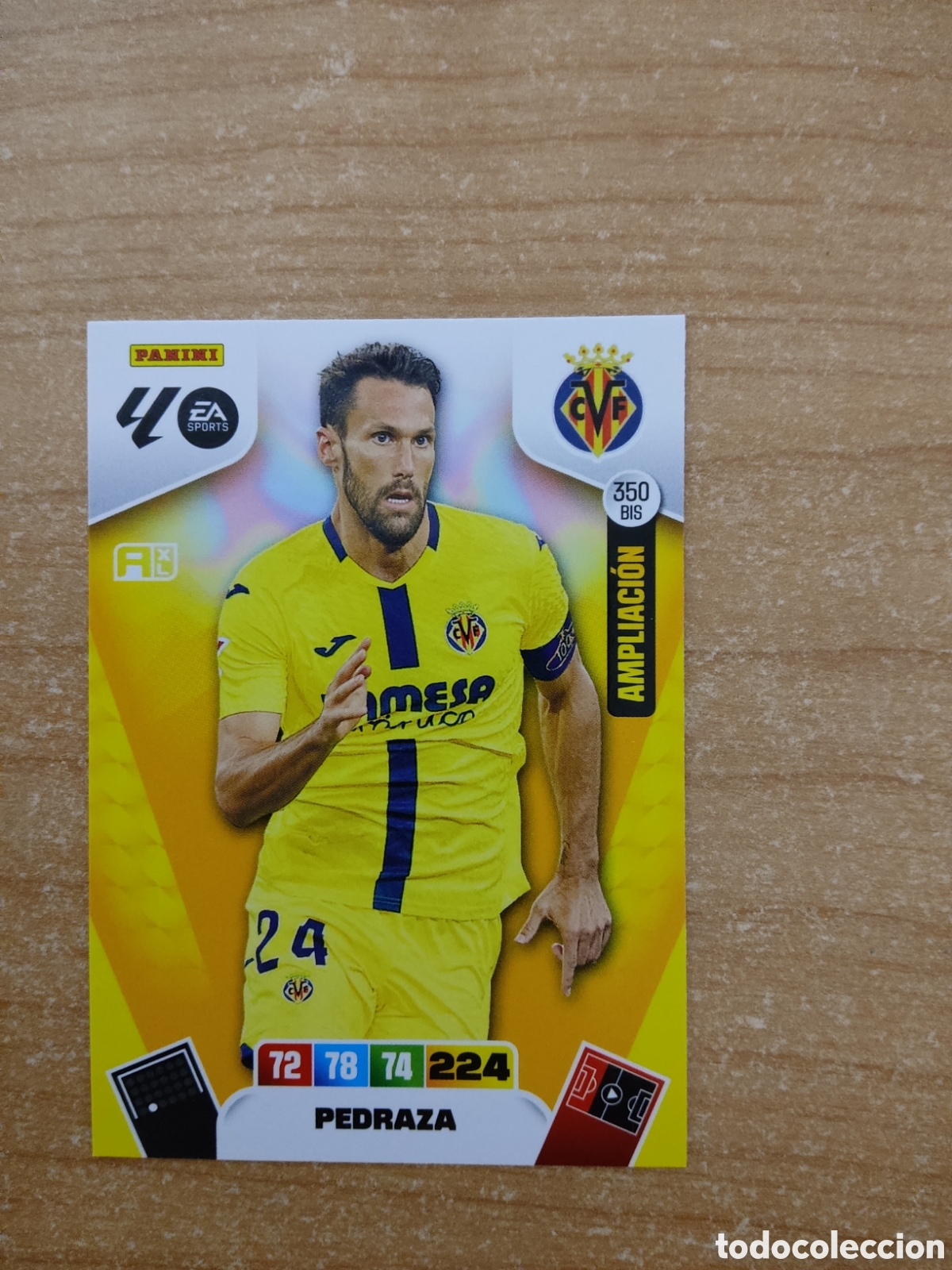 Cromos de f&uacute;tbol: 350 BIS PEDRAZA AMPLIACION VILLARREAL ADRENALYN XL LIGA 2025 2026