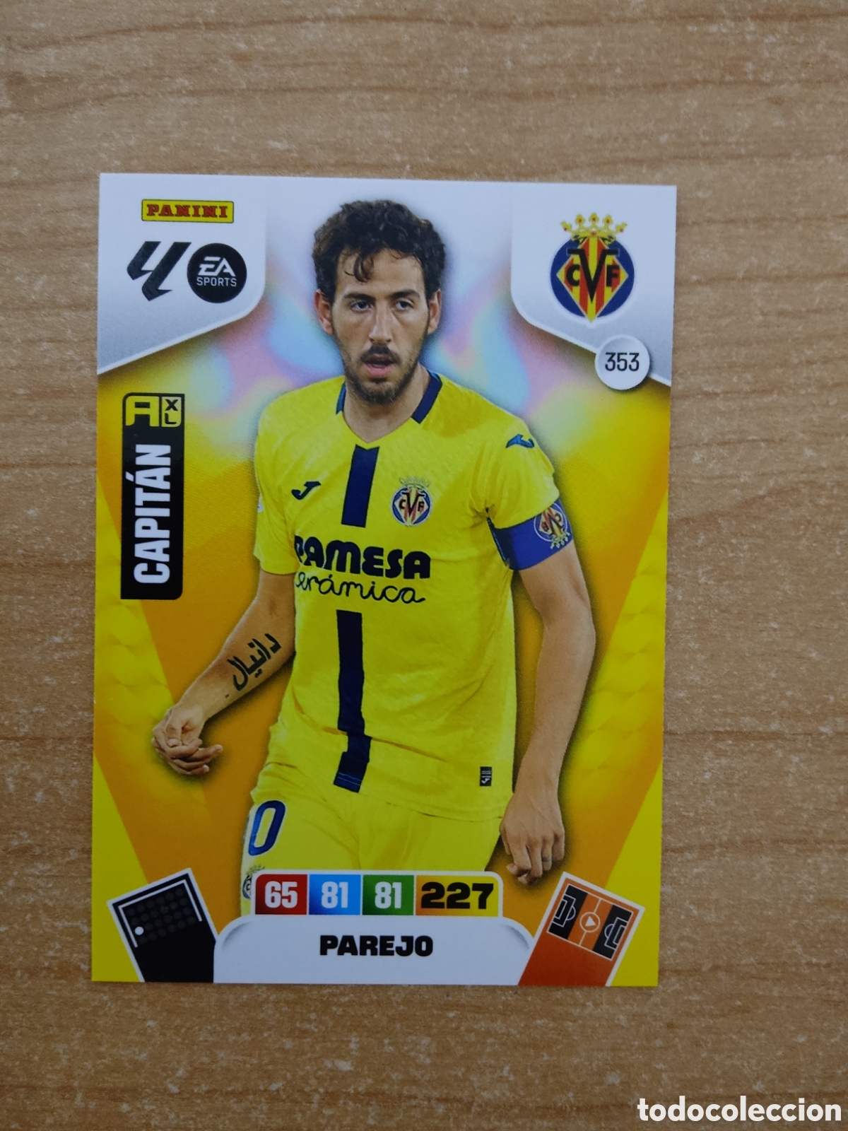 Cromos de f&uacute;tbol: 353 PAREJO VILLARREAL ADRENALYN XL LIGA 2025 2026