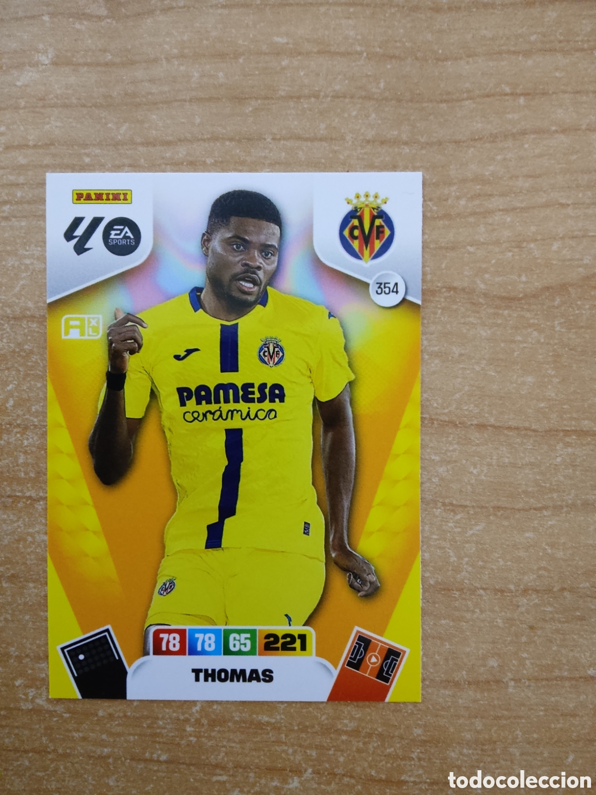 Cromos de f&uacute;tbol: 354 THOMAS VILLARREAL ADRENALYN XL LIGA 2025 2026