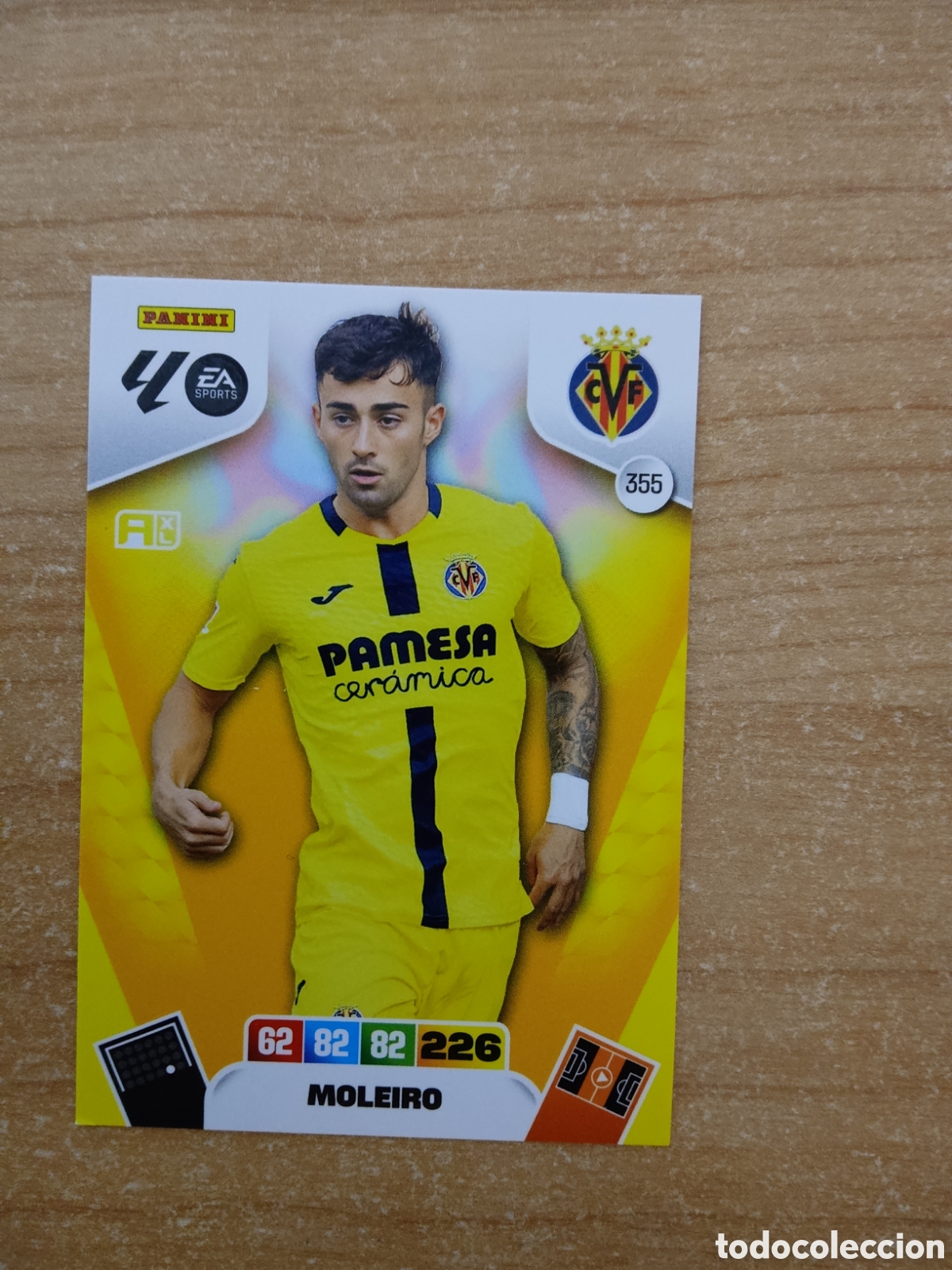 Cromos de f&uacute;tbol: 355 MOLEIRO VILLARREAL ADRENALYN XL LIGA 2025 2026