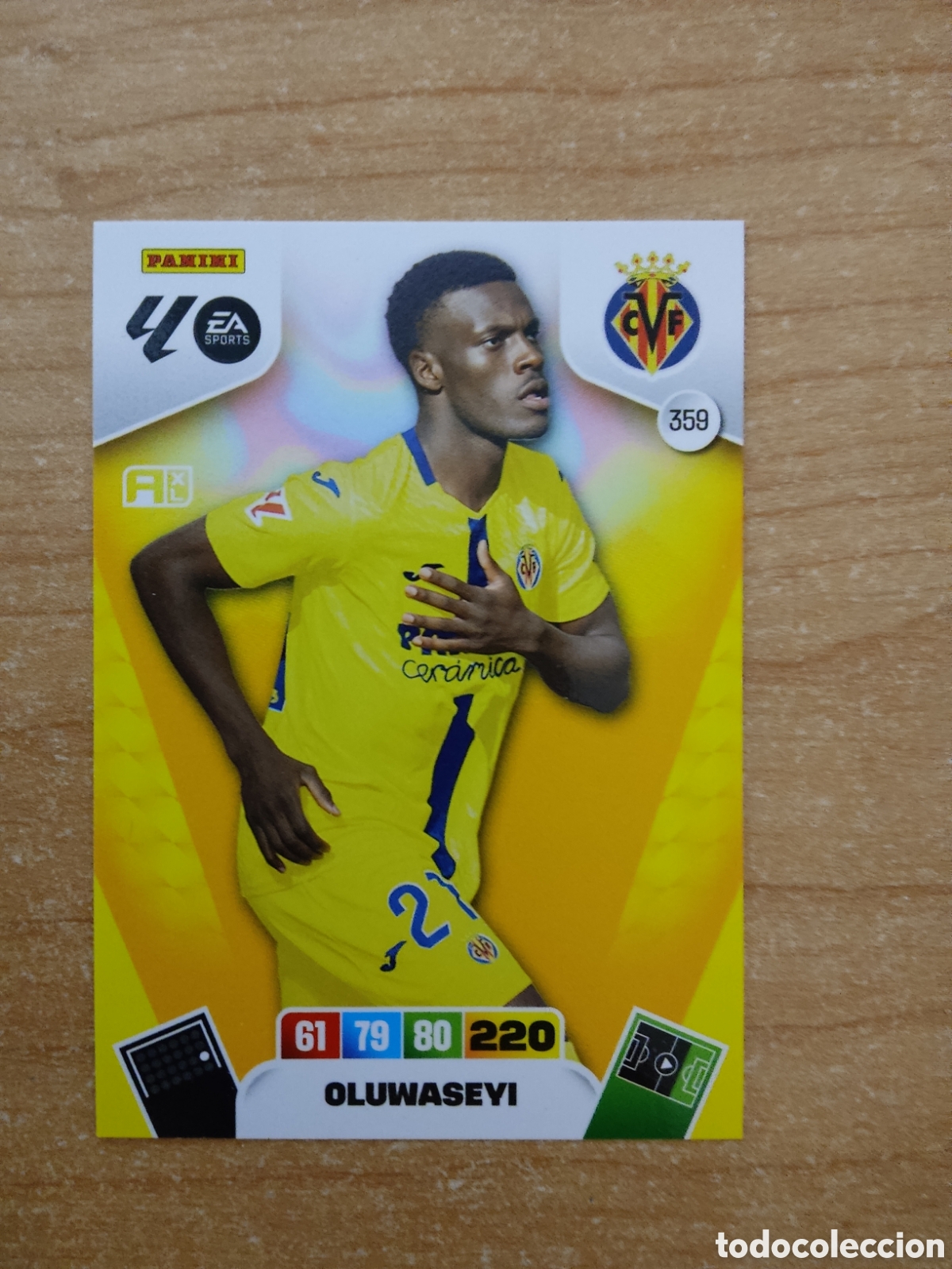 Cromos de f&uacute;tbol: 359 OLUWASEYI VILLARREAL ADRENALYN XL LIGA 2025 2026