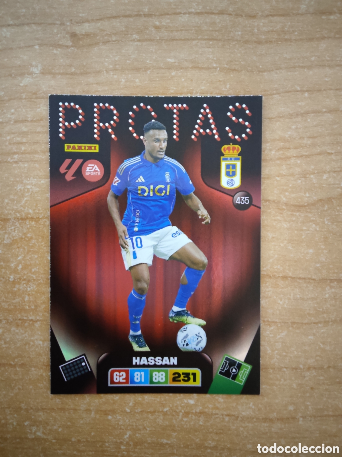 Cromos de f&uacute;tbol: 435 HASSAN PROTAS OVIEDO ADRENALYN XL LIGA 2025 2026