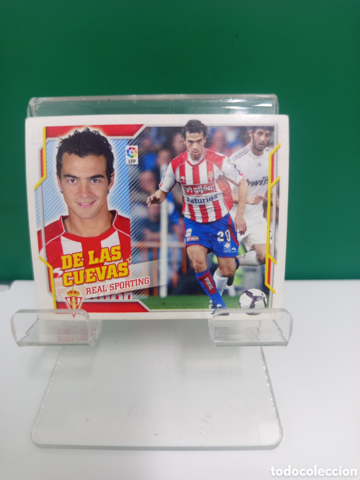 Cromos de f&uacute;tbol: ❇️ CROMO ⚽ DE LAS CUEVAS SPORTING DE GIJ&Oacute;N LIGA 10 11 2010 2011 ESTE PANINI SIN PEGAR ❇️