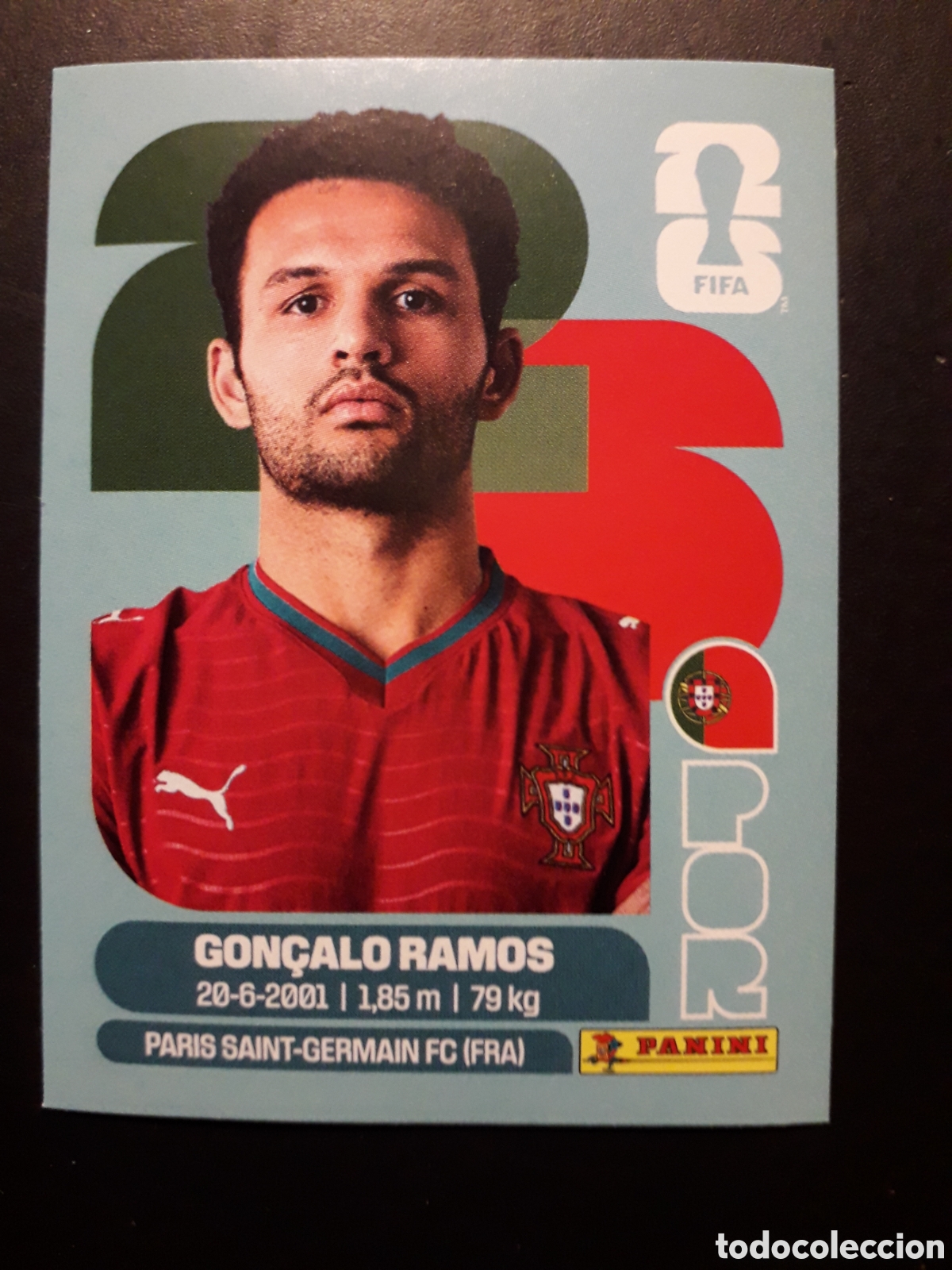 Cromos de f&uacute;tbol: GON&Ccedil;ALO RAMOS PORTUGAL POR 18 MUNDIAL F&Uacute;TBOL 2026 FIFA WORLD CUP PANINI SIN PEGAR PEDIDO M&Iacute;NIMO 3&euro;.