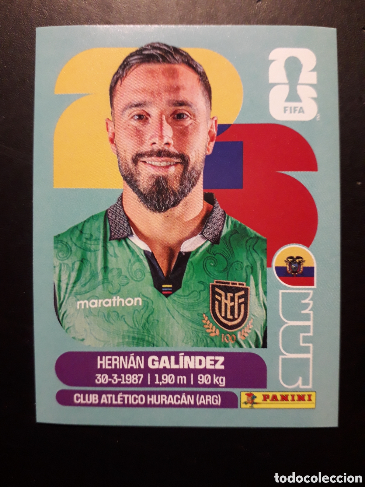 Cromos de f&uacute;tbol: GAL&Iacute;NDEZ ECUADOR ECU 2 MUNDIAL F&Uacute;TBOL 2026 FIFA WORLD CUP PANINI SIN PEGAR PEDIDO M&Iacute;NIMO 3&euro;