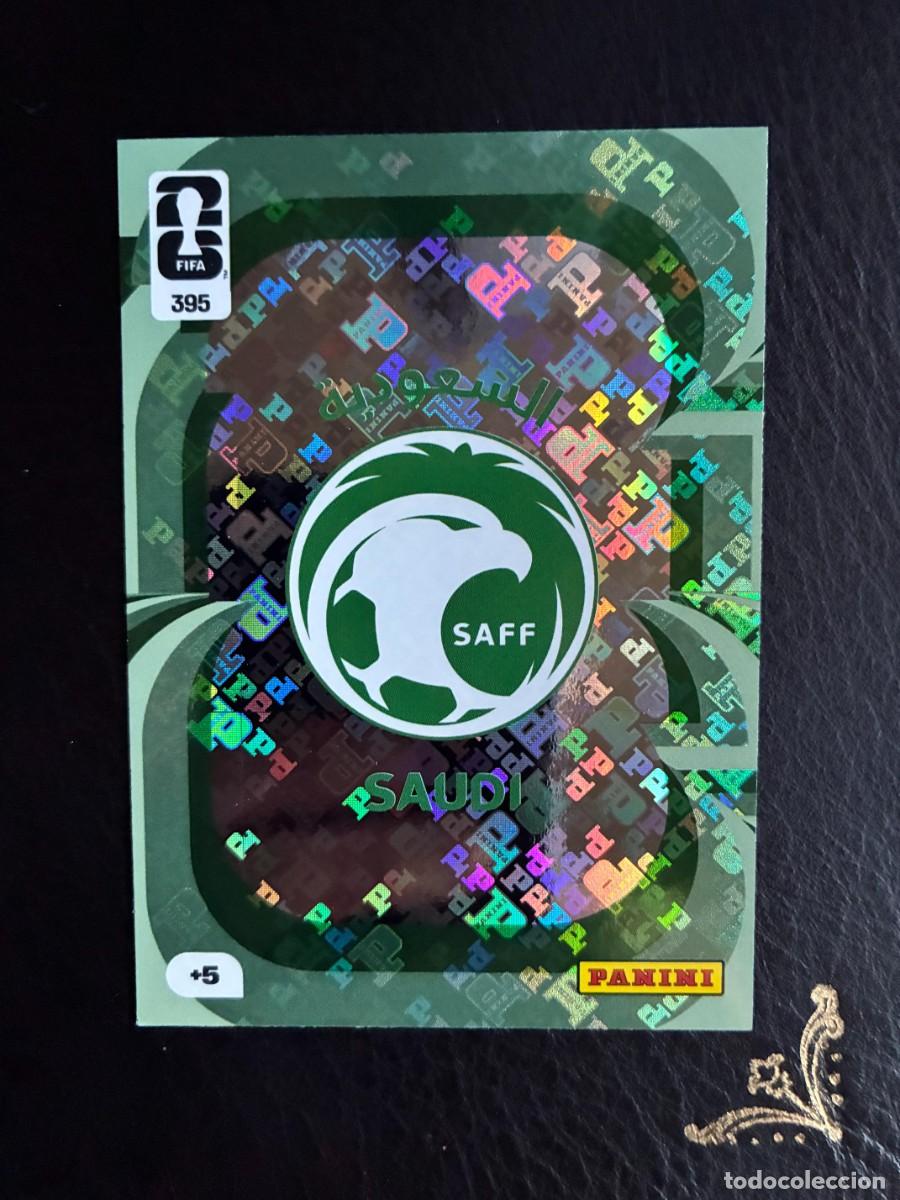 Cromos de f&uacute;tbol: 395 ESCUDO ARABIA SAUDI FIFA WORLD CUP ADRENALYN MUNDIAL 2026 26 PANINI