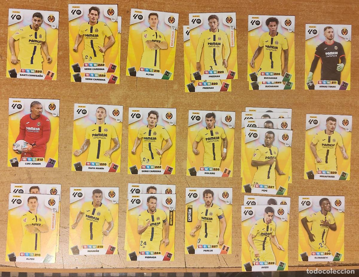 Cartes &agrave; collectionner de Football: lote Villarreal 18 dif 27 cromos Panini Adrenalyn XL - temp 2025 - 2026