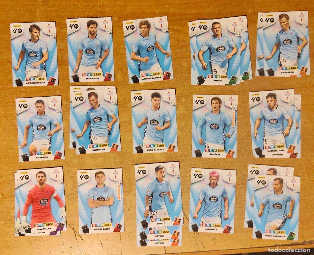 Cromos de f&uacute;tbol: lote celta 15 dif 24 cromos Panini Adrenalyn XL - temp 2025 - 2026