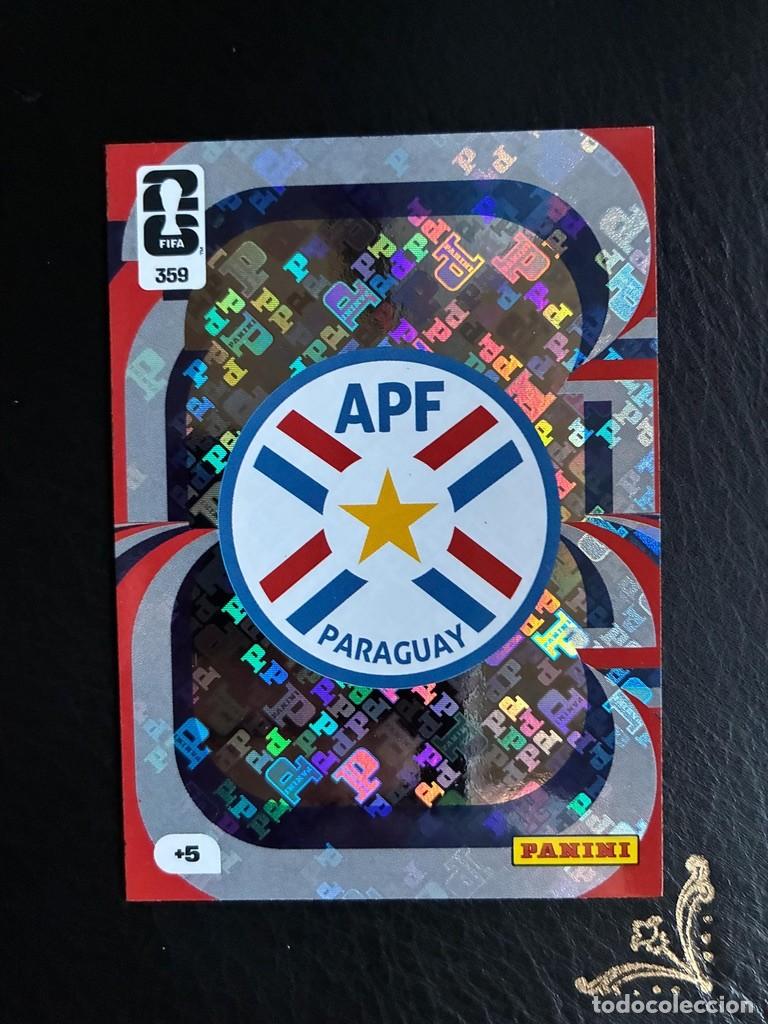 Cromos de f&uacute;tbol: 359 ESCUDO PARAGUAY FIFA WORLD CUP ADRENALYN MUNDIAL 2026 26 PANINI