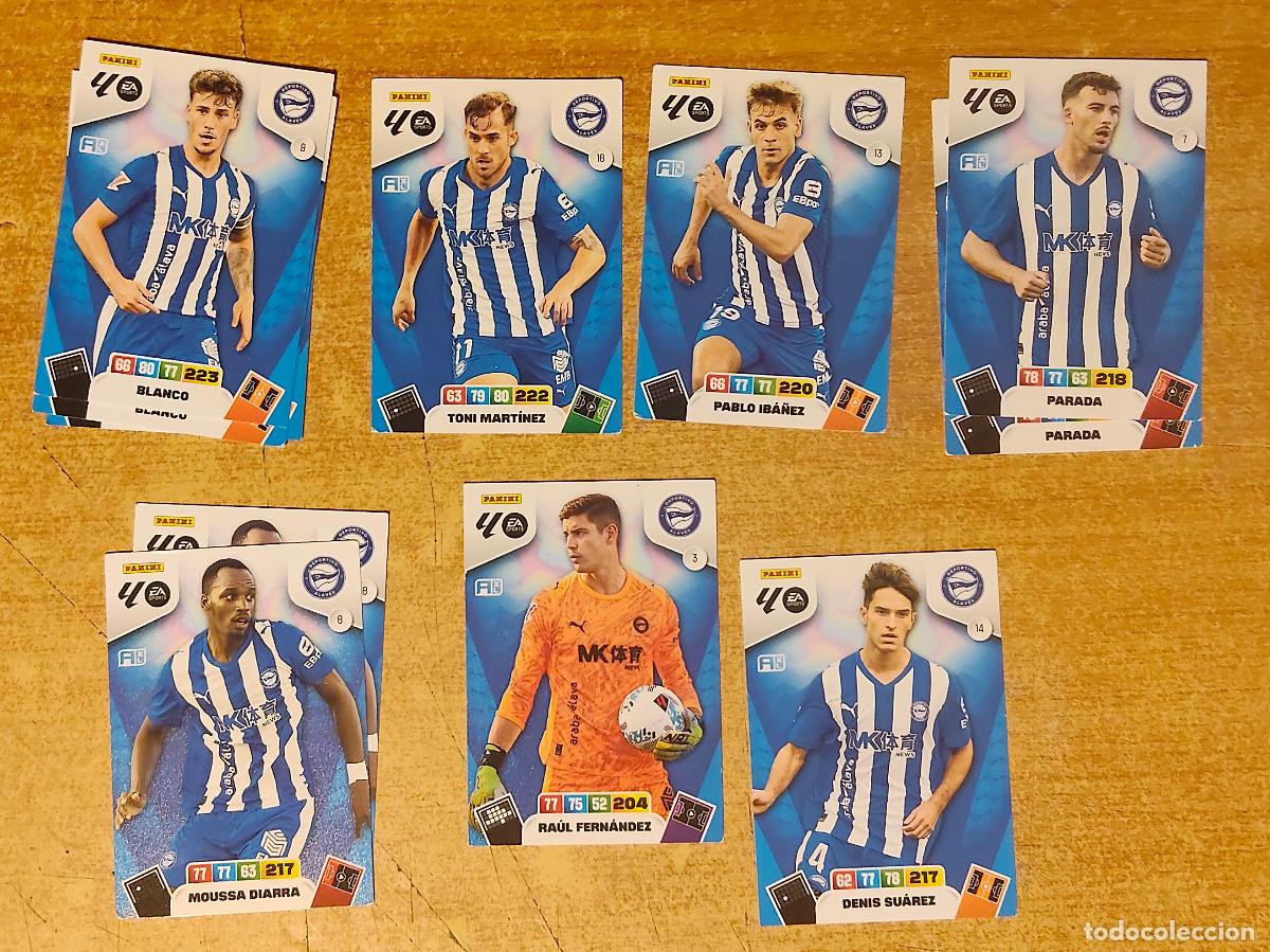 Cromos de f&uacute;tbol: lote Alav&eacute;s 7 diferentes 11 cromos - Panini Adrenalyn XL - temp 2025 - 2026