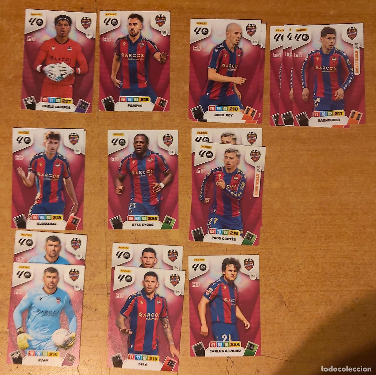 Cromos de f&uacute;tbol: lote Alav&eacute;s 10 diferentes 17 cromos - Panini Adrenalyn XL - temp 2025 - 2026