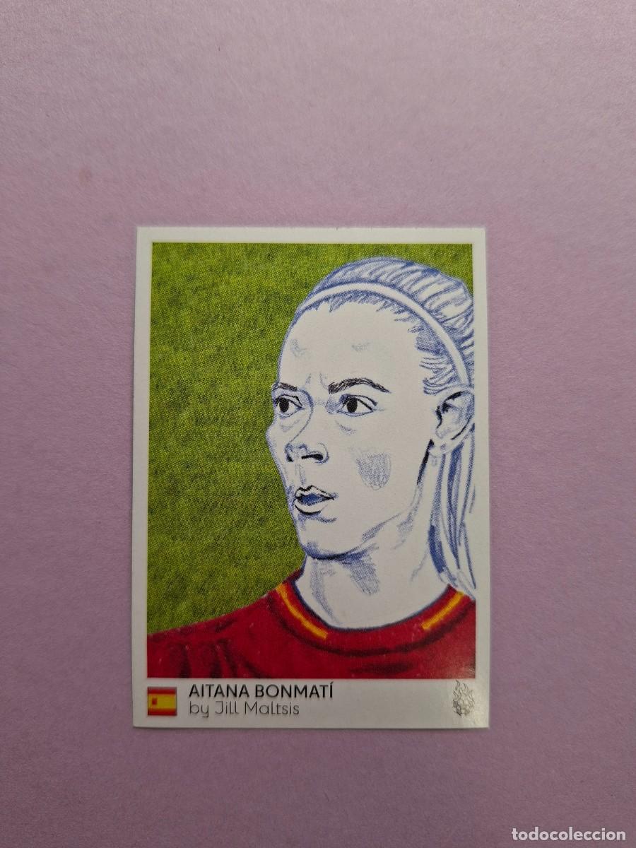 Cromos de f&uacute;tbol: 80 AITANA BONMATI ESPA&Ntilde;A DISE&Ntilde;O BY JILL MALTSIS FUTBOL ARTE WOMEN'S EUROCOPA EURO 2025
