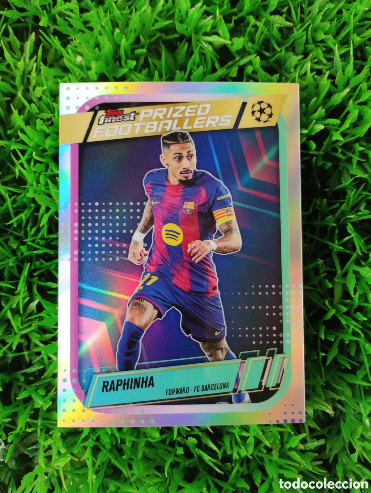 Cromos de f&uacute;tbol: Raphinha Barcelona Prized Footballers # PF 16