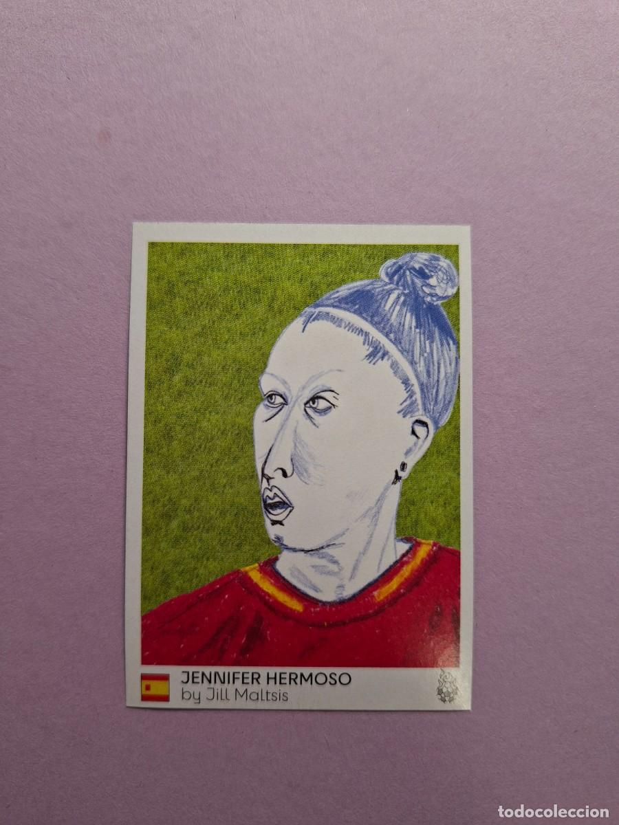 Cromos de f&uacute;tbol: 82 JENNIFER HERMOSO ESPA&Ntilde;A DISE&Ntilde;O BY JILL MALTSIS FUTBOL ARTE WOMEN'S EUROCOPA EURO 2025