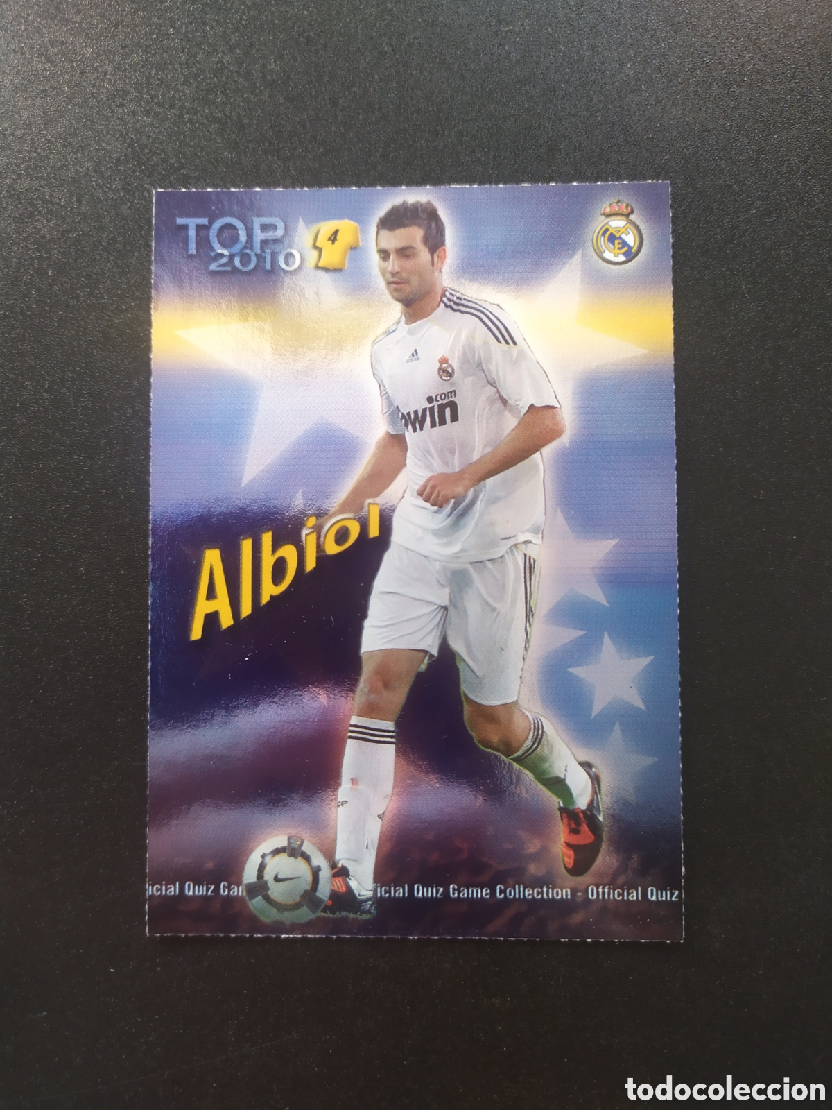 Fu&szlig;ball-Sticker: Mundicromo fichas Liga 2009 2010 09 10 Albiol top brillo azul n&deg; 560 Real Madrid