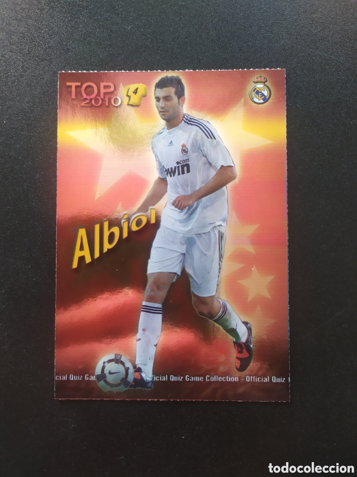 Fu&szlig;ball-Sticker: Mundicromo fichas Liga 2009 2010 09 10 Albiol top brillo rojo n&deg; 560 Real Madrid