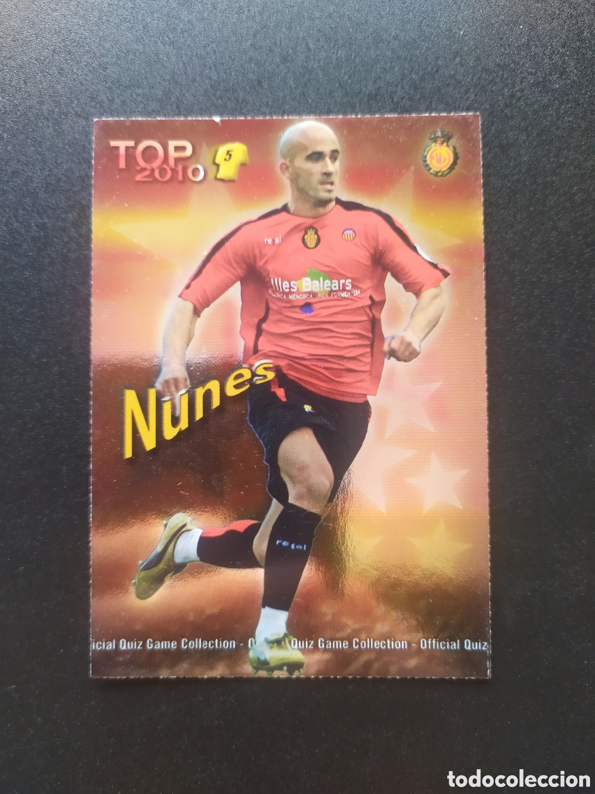 Cromos de f&uacute;tbol: Mundicromo fichas Liga 2009 2010 09 10 Nunes top brillo rojo n&deg; 571 Mallorca
