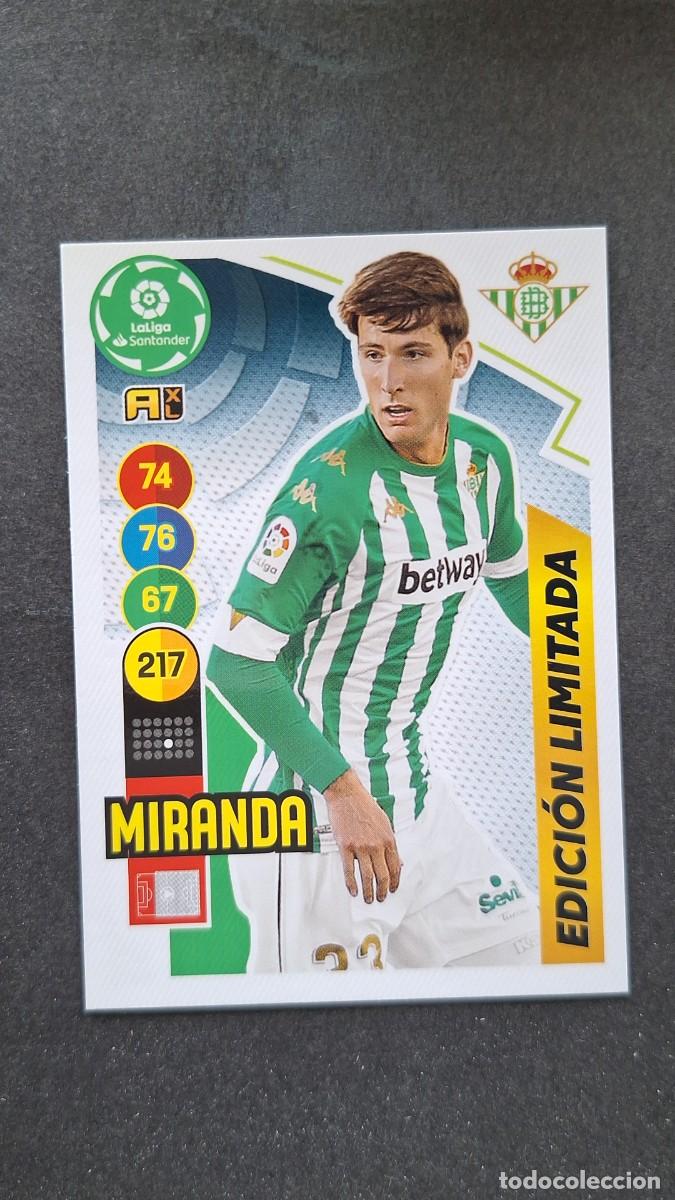 Cromos de f&uacute;tbol: L1 MIRANDA REAL BETIS BALOMPIE EDICION LIMITADA PANINI ADRENALYN XL 2020 2021 20 21
